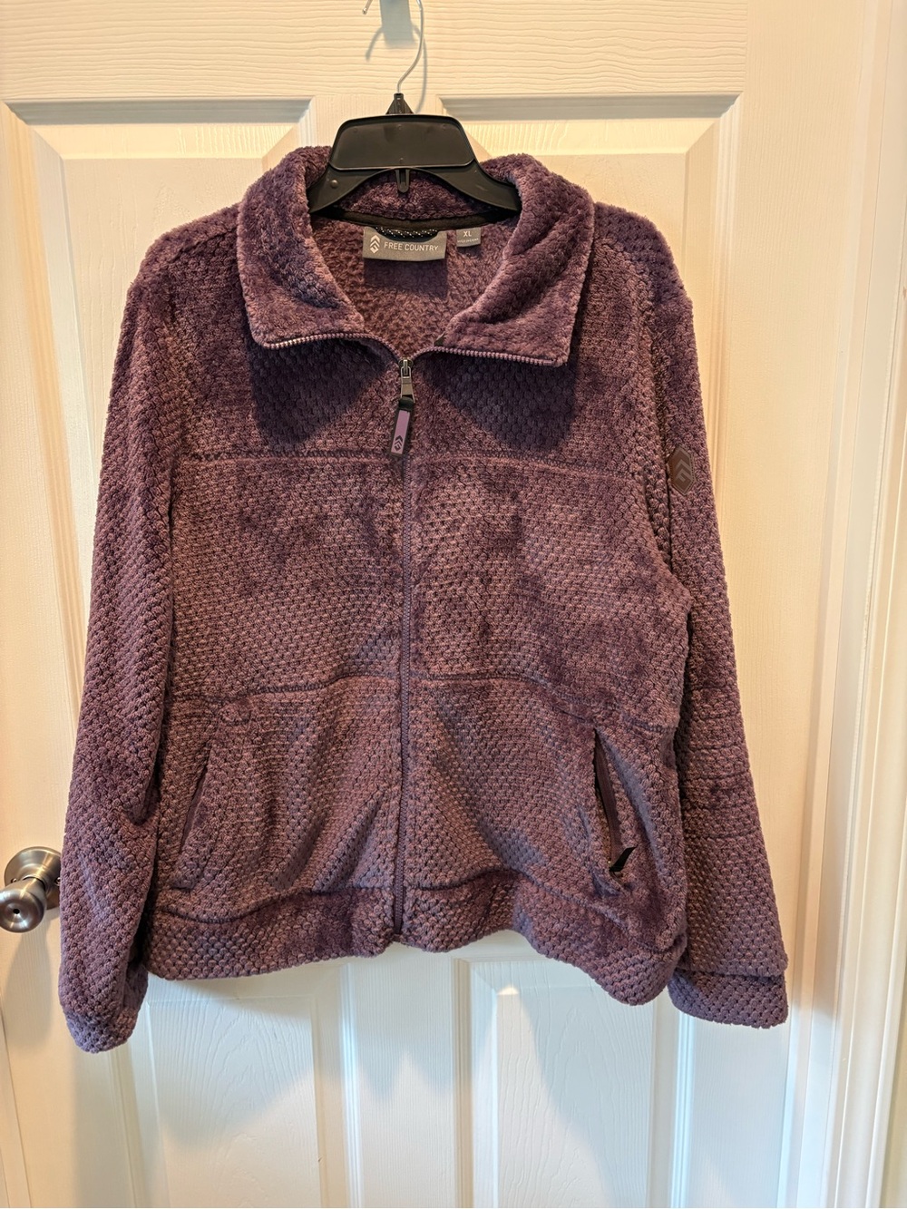 Free Country Plush Full-Zip Jacket in Plum